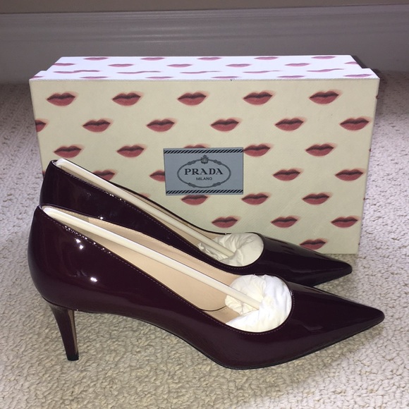 Made to measure Prada pumps, never been worn with personalized initials on. - Picture 1 of 6